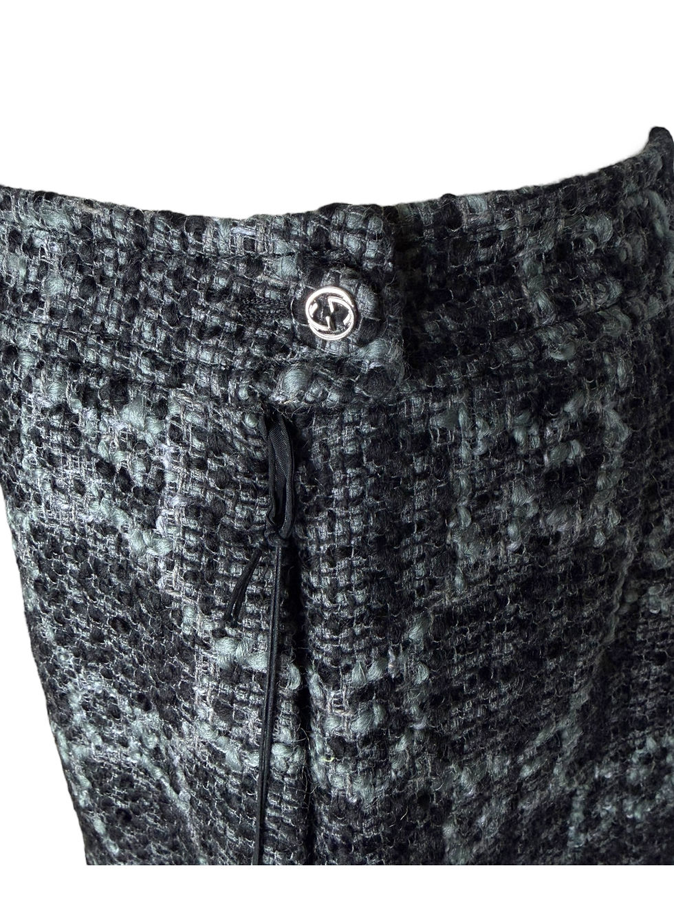 Thumbnail: Gucci Wool Boucle Monogram Mini Skirt