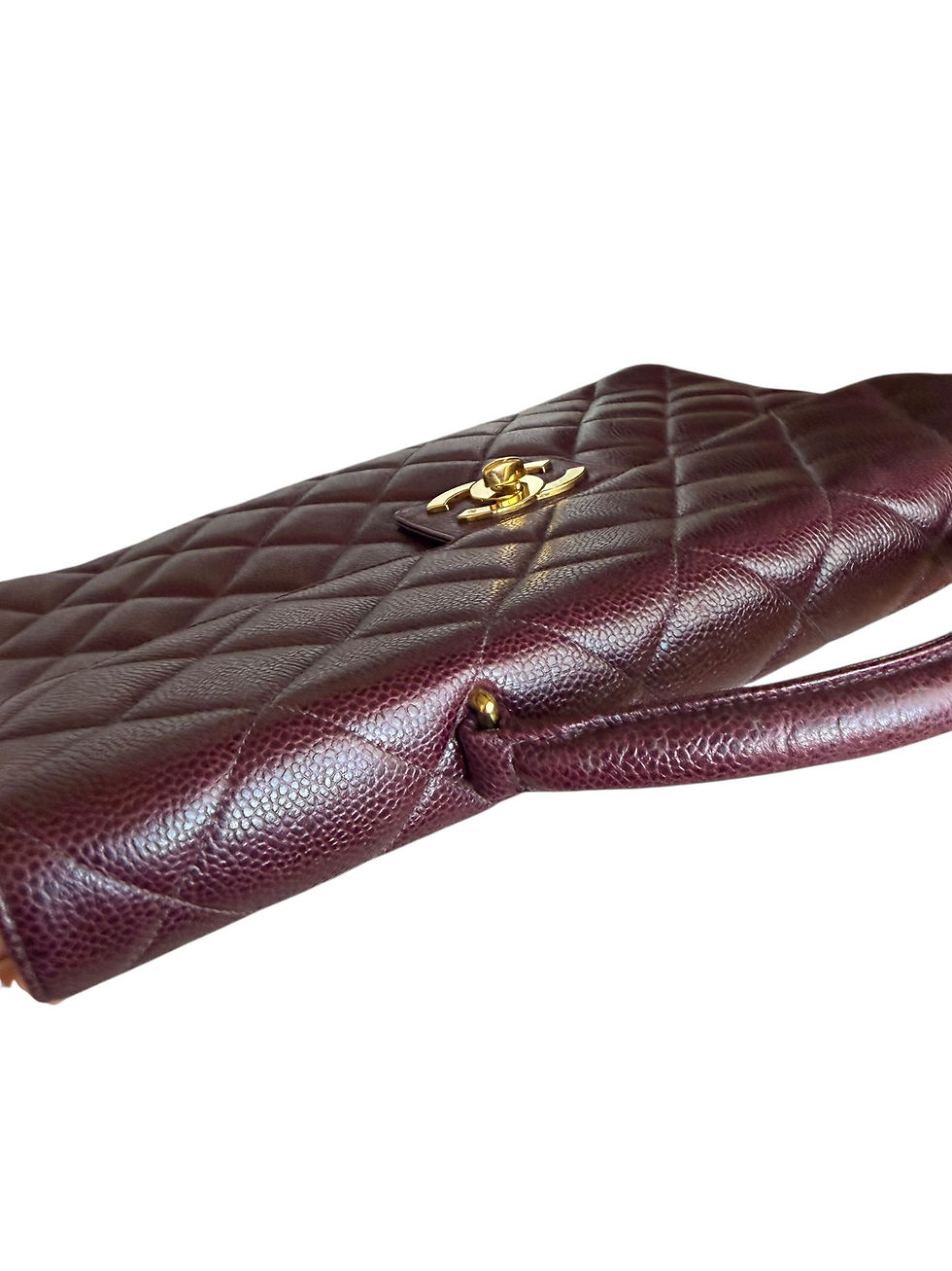 Thumbnail: Rare Chanel Vintage Bordeaux Caviar Briefcase