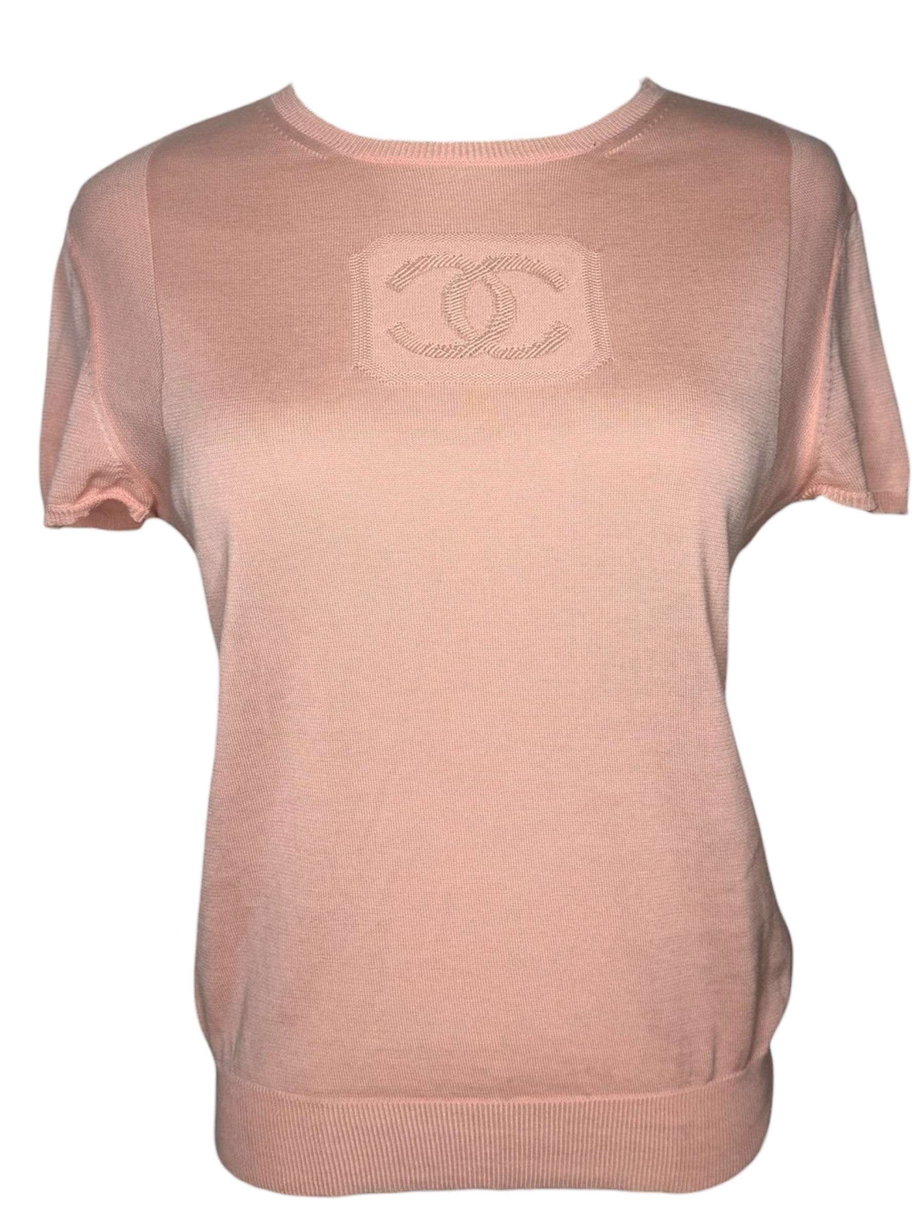 Vintage Chanel Pink Knit Tee