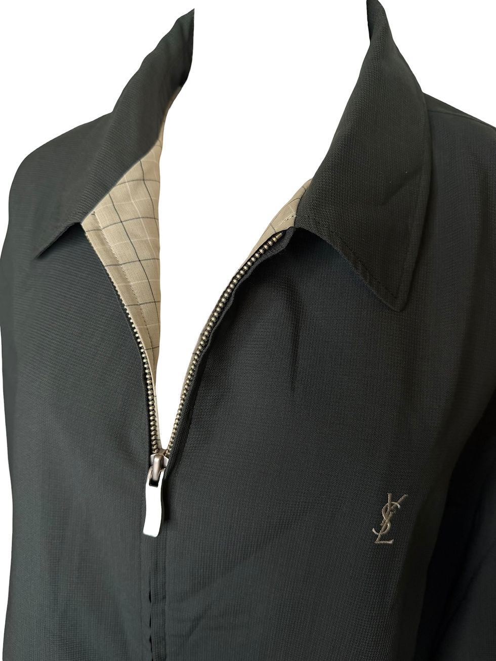 Thumbnail: Vintage YSL Forest Green Dad Jacket