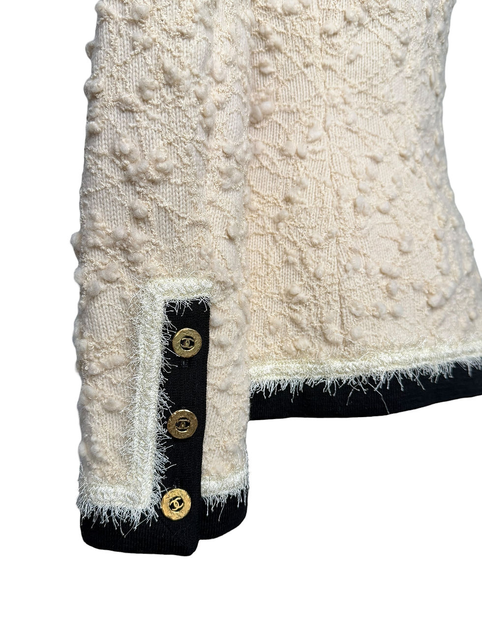 Thumbnail: Chanel 1994A Cream/Black Tweed Jacket