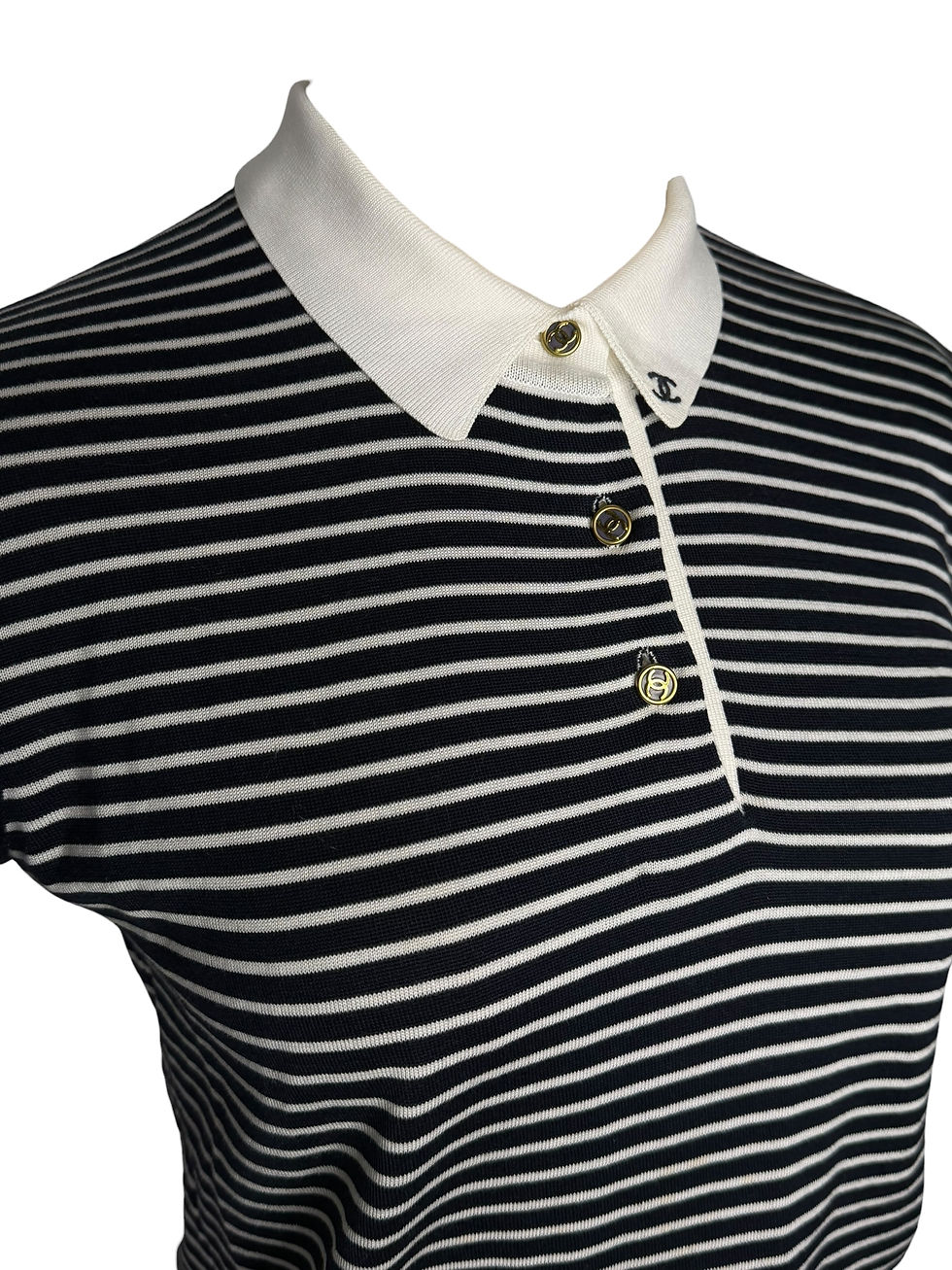 Thumbnail: Vintage Chanel Striped Polo