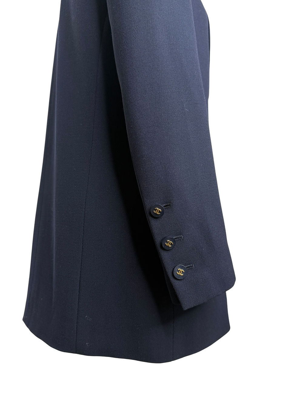Thumbnail: Chanel Vintage Navy Double Breasted Jacket
