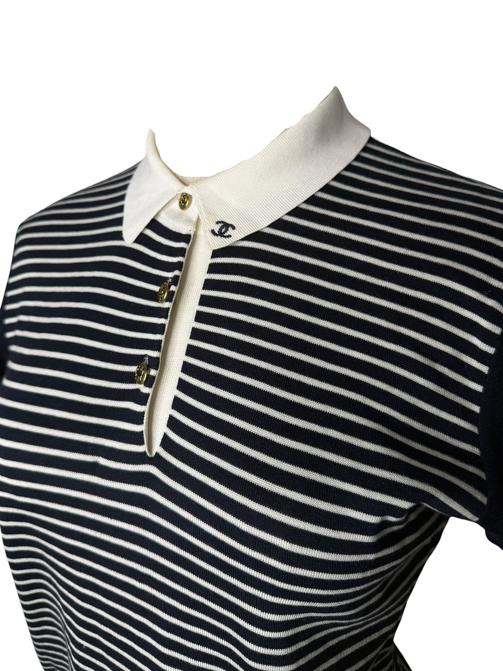 Thumbnail: Vintage Chanel Striped Polo