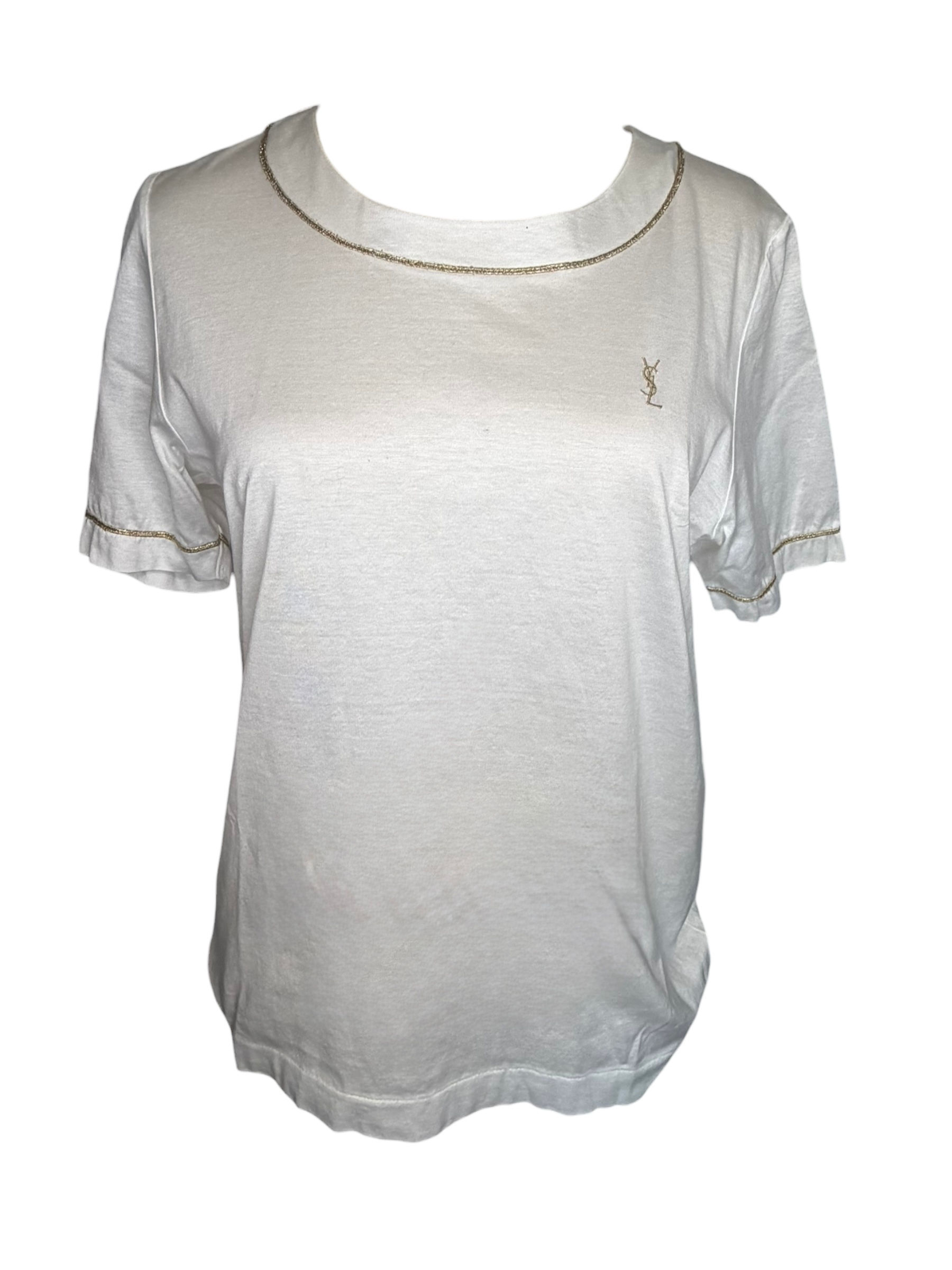 Vintage YSL White T-shirt