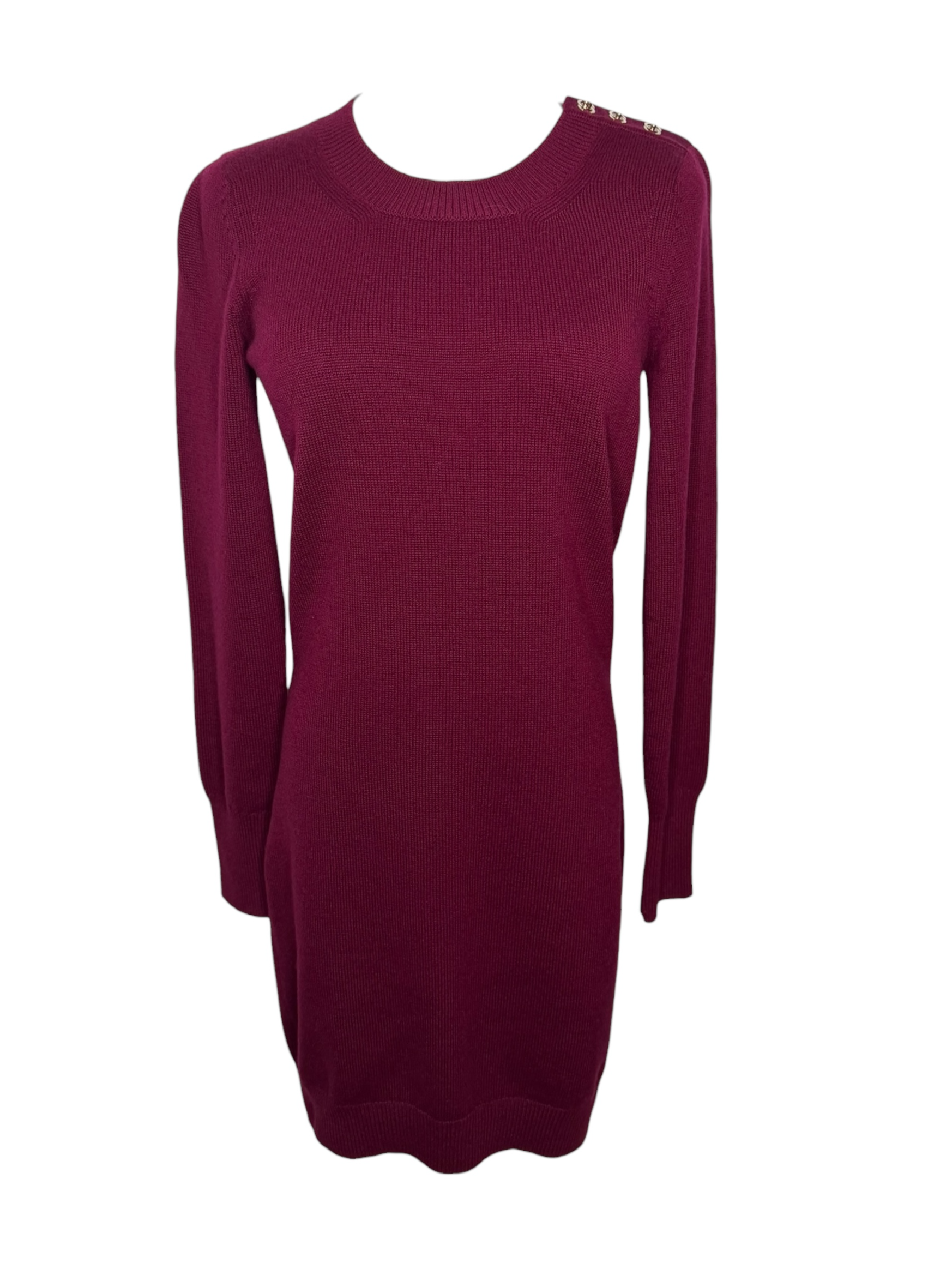 Chanel Burgundy Turnlock Sweater/Tunic