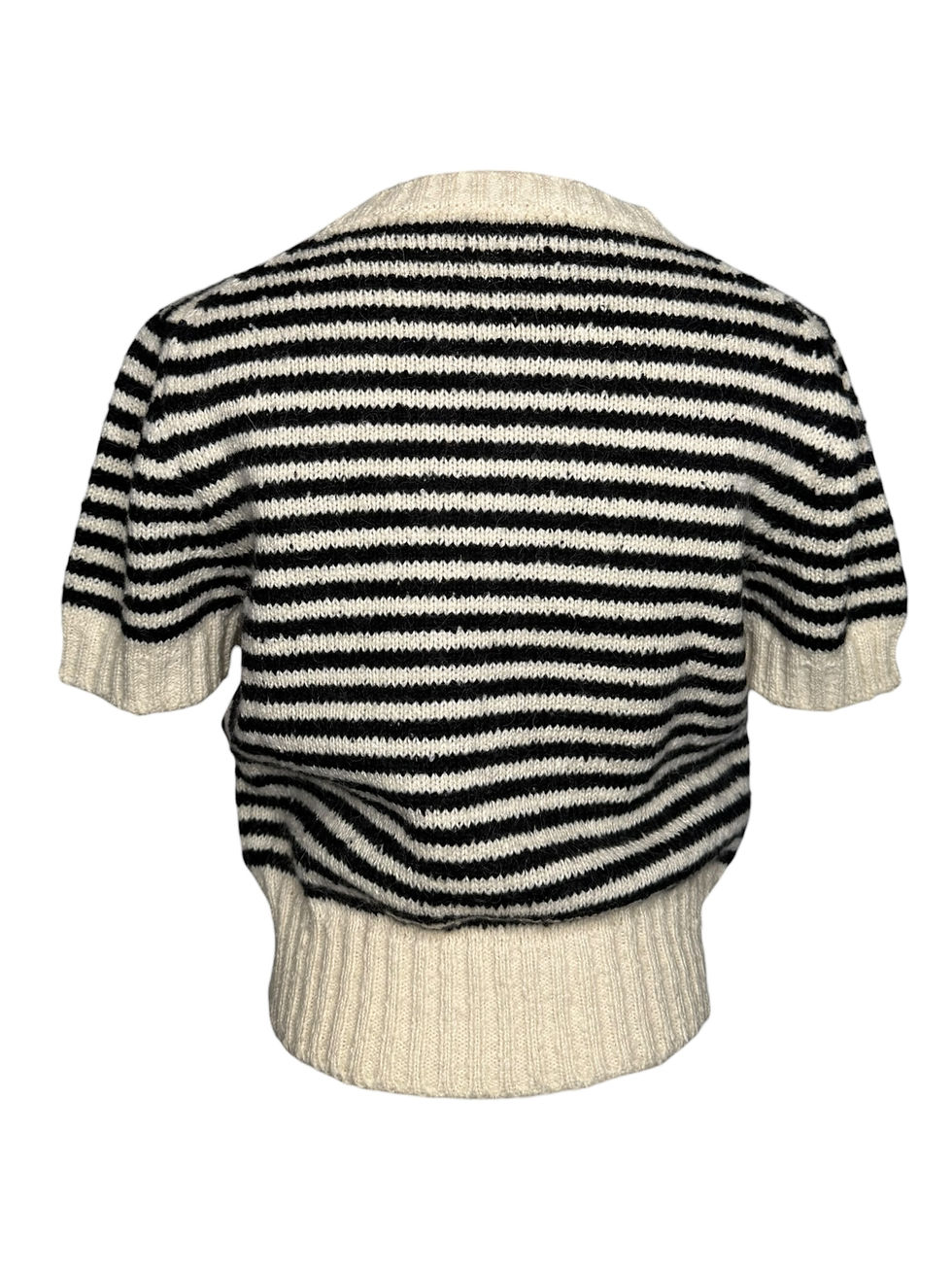 Thumbnail: Christian Dior Short Sleeve Logo Stripe Knit