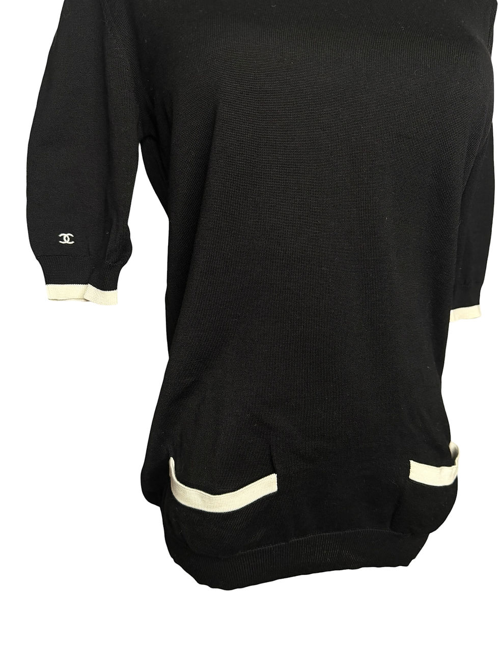 Thumbnail: Chanel Black White Cotton Tee