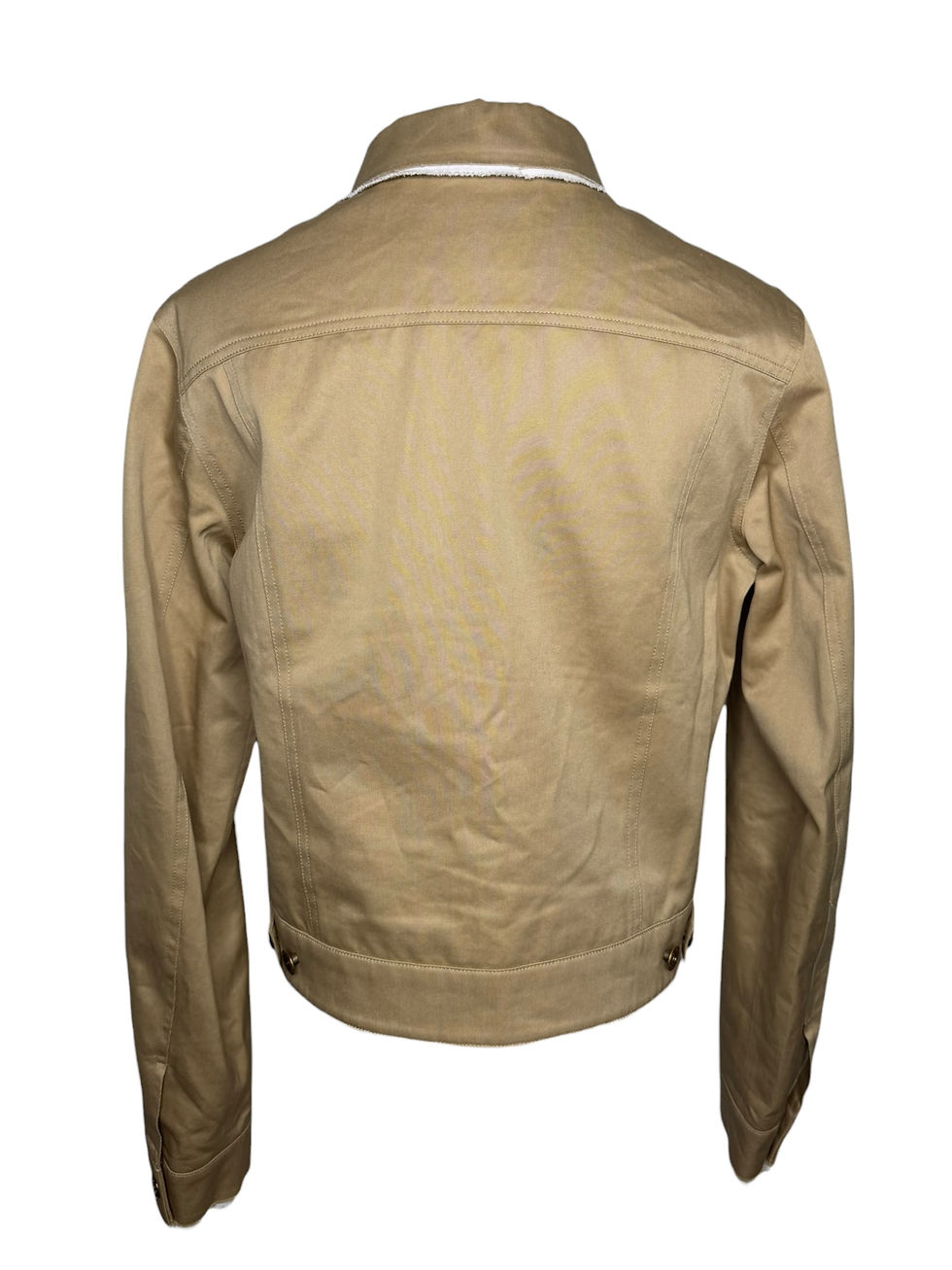 Thumbnail: Miu Miu Logo Beige Cotton Jacket