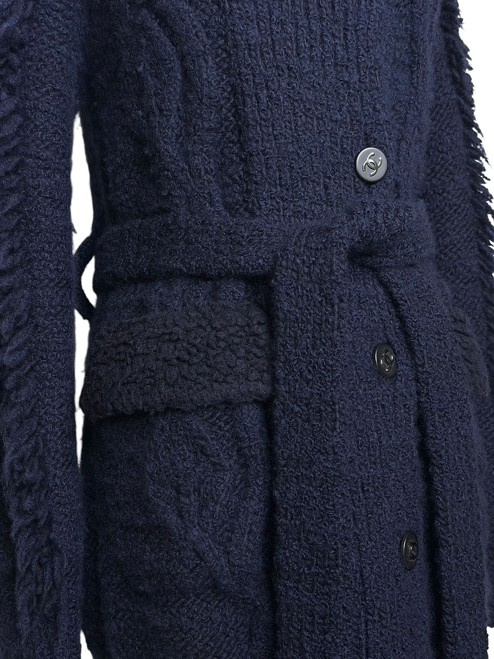 Thumbnail: Chanel 18N Cashmere Teddy Belted Cardigan
