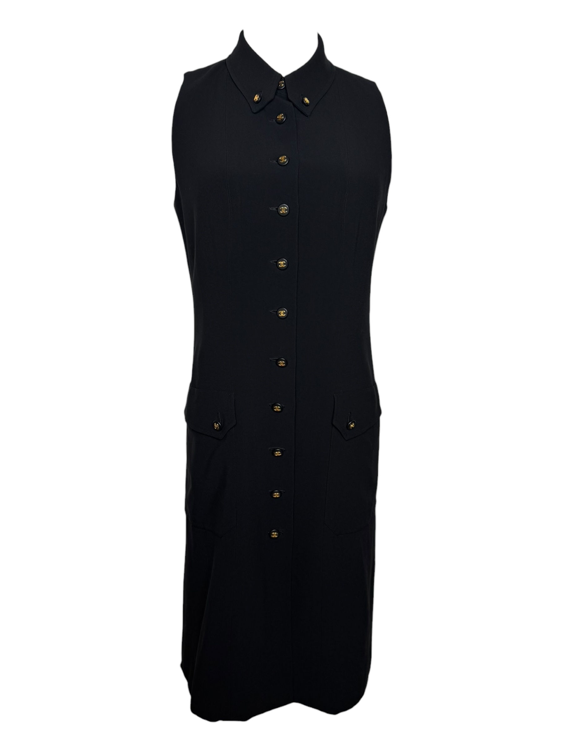 Chanel Vintage 97P Button Up Dress