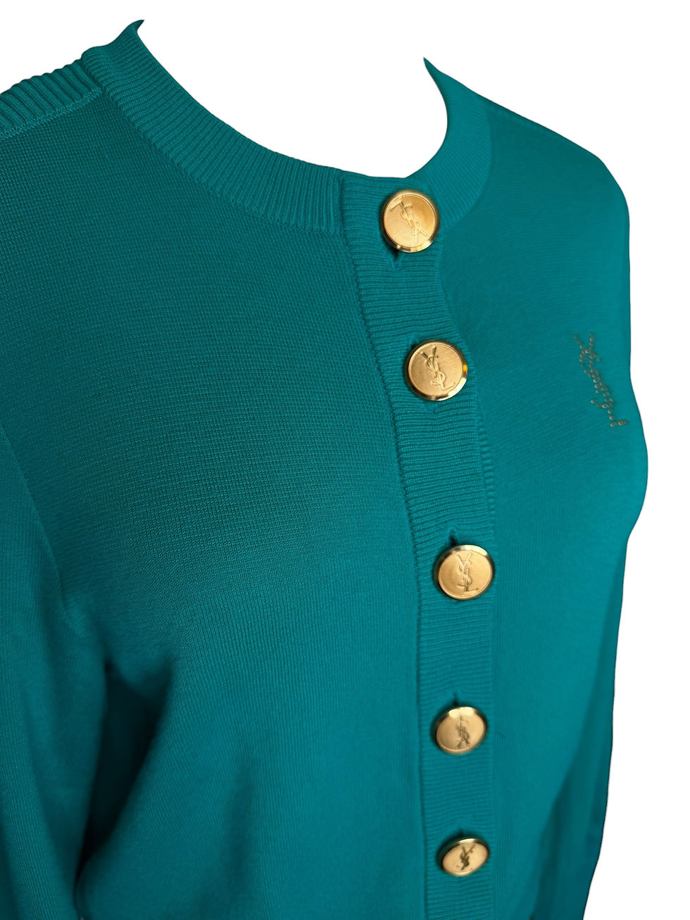 Thumbnail: Vintage YSL Green Cardigan