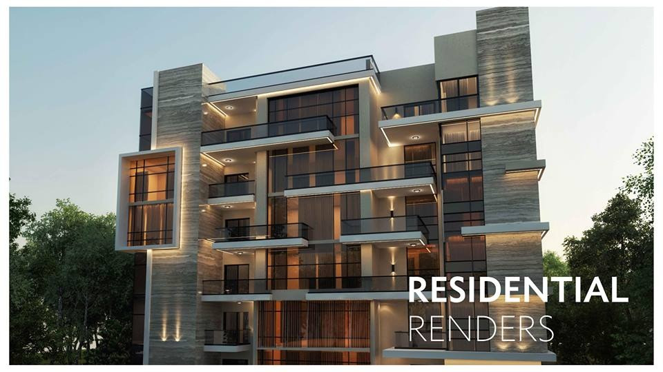Residential renders for Sun Capital Development West Cairo Egypt