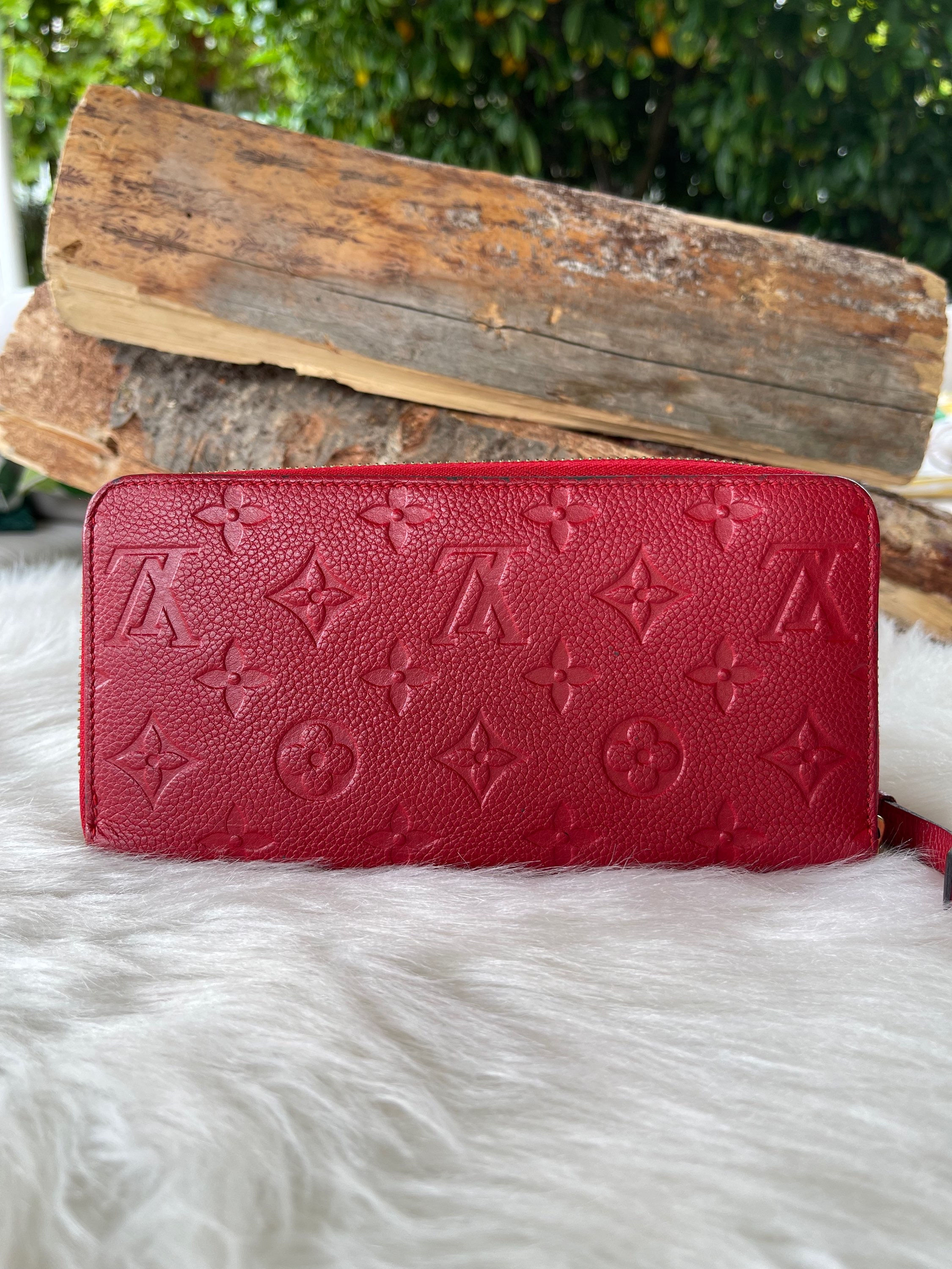 Cerise Monogram Empreinte Leather Zippy Wallet