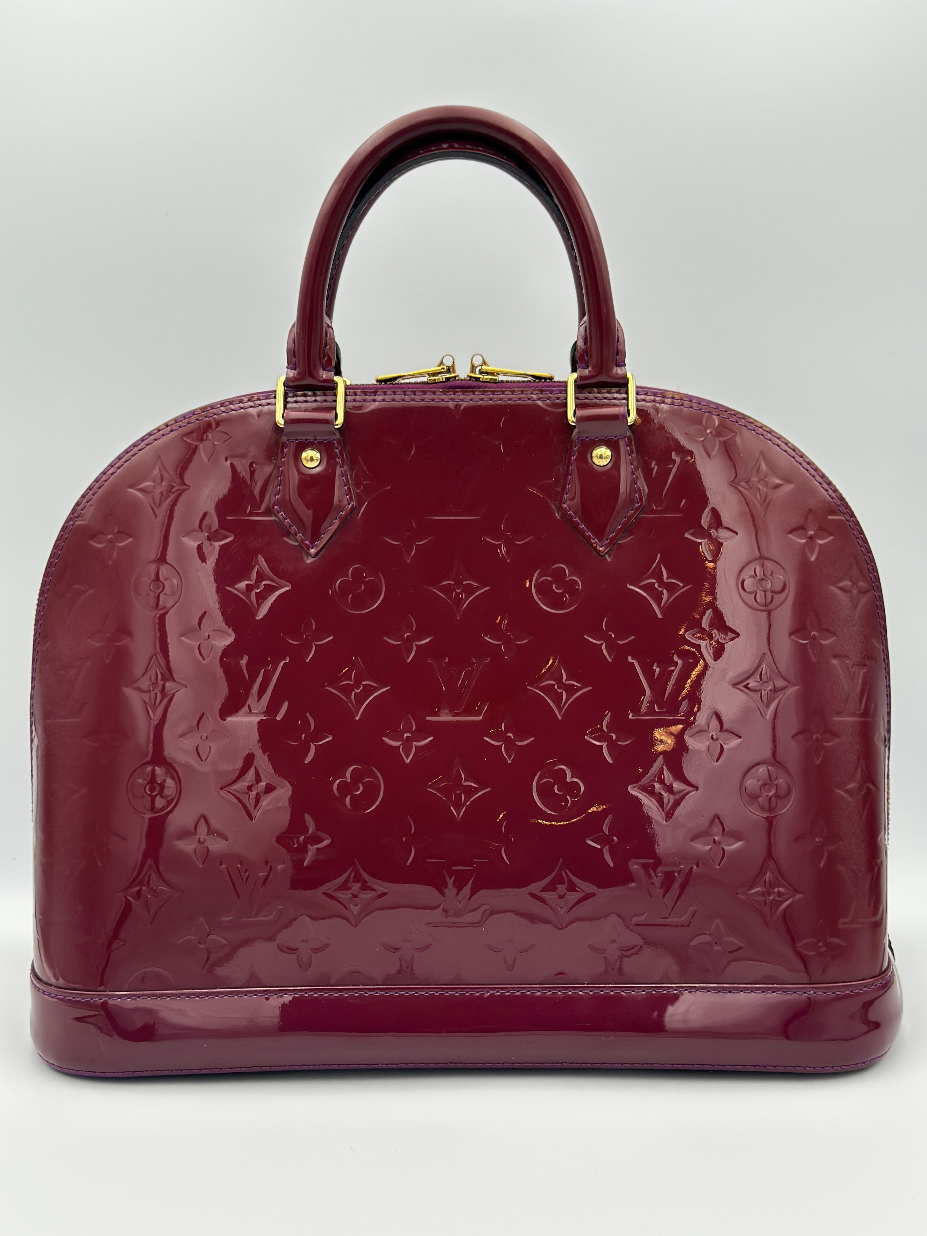 Louis Vuitton Alma GM Vernis – Burgundy – 