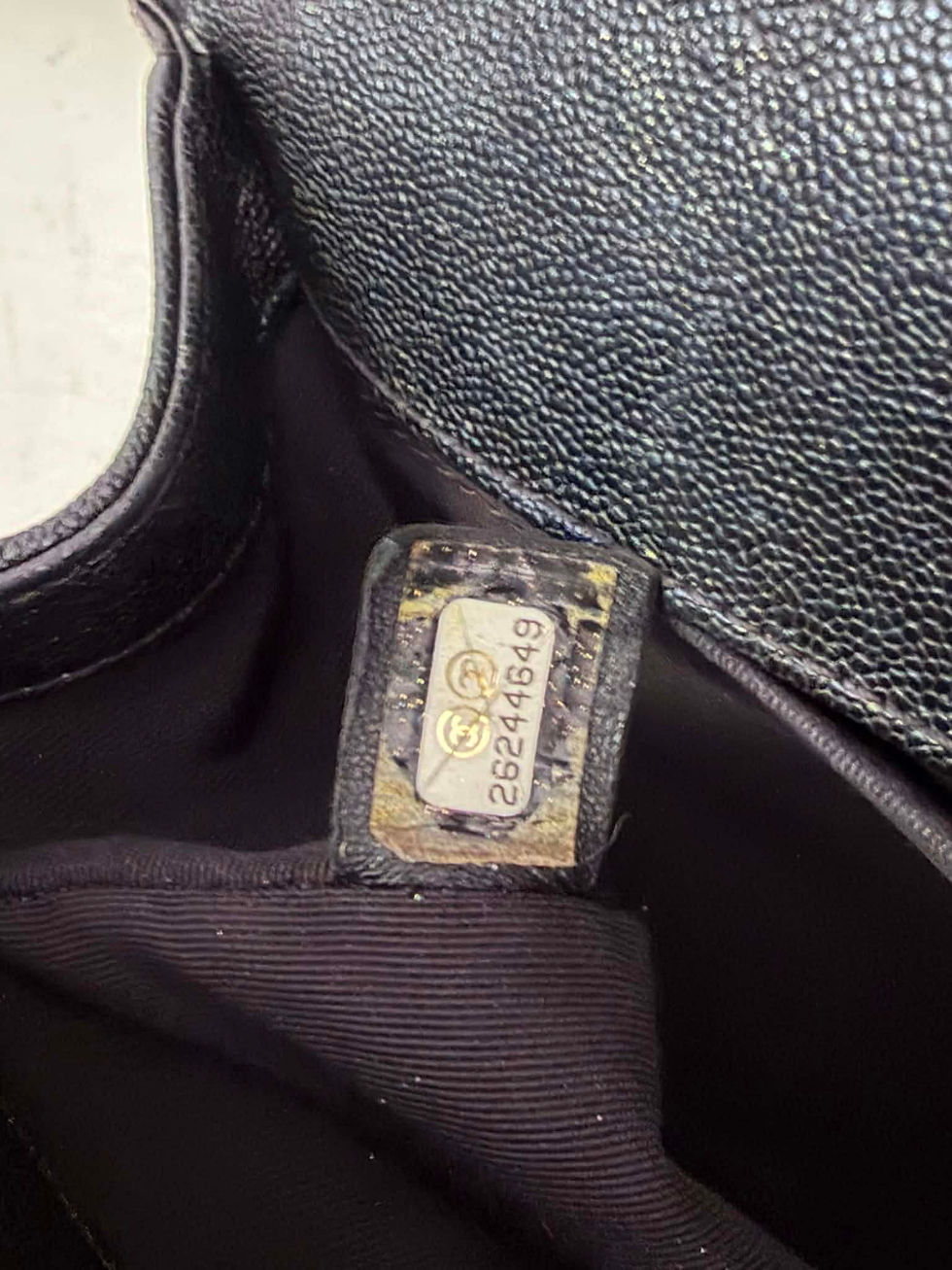Thumbnail: Chanel Chevron Caviar Leather Old Medium