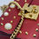 Thumbnail: Gucci Padlock Studded Shoulder Bag – Red Leather with Pearl & Gold Details