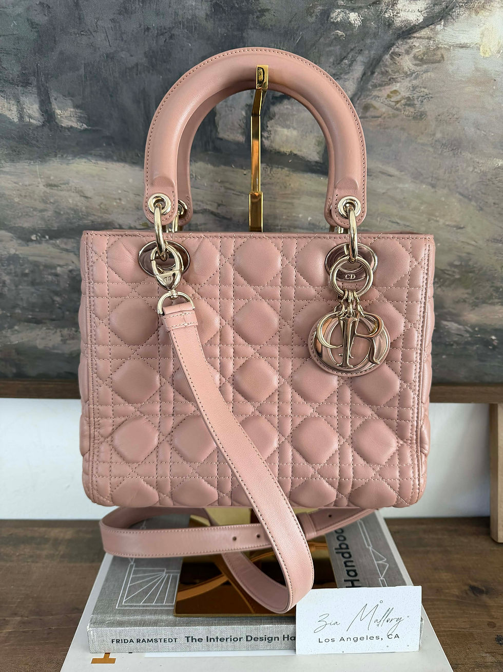 Thumbnail: Christian Dior Medium Pale- Nude Pink