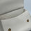 Thumbnail: Dolce & Gabbana Sicily White Leather Top Handle Bag with Gold Hardware