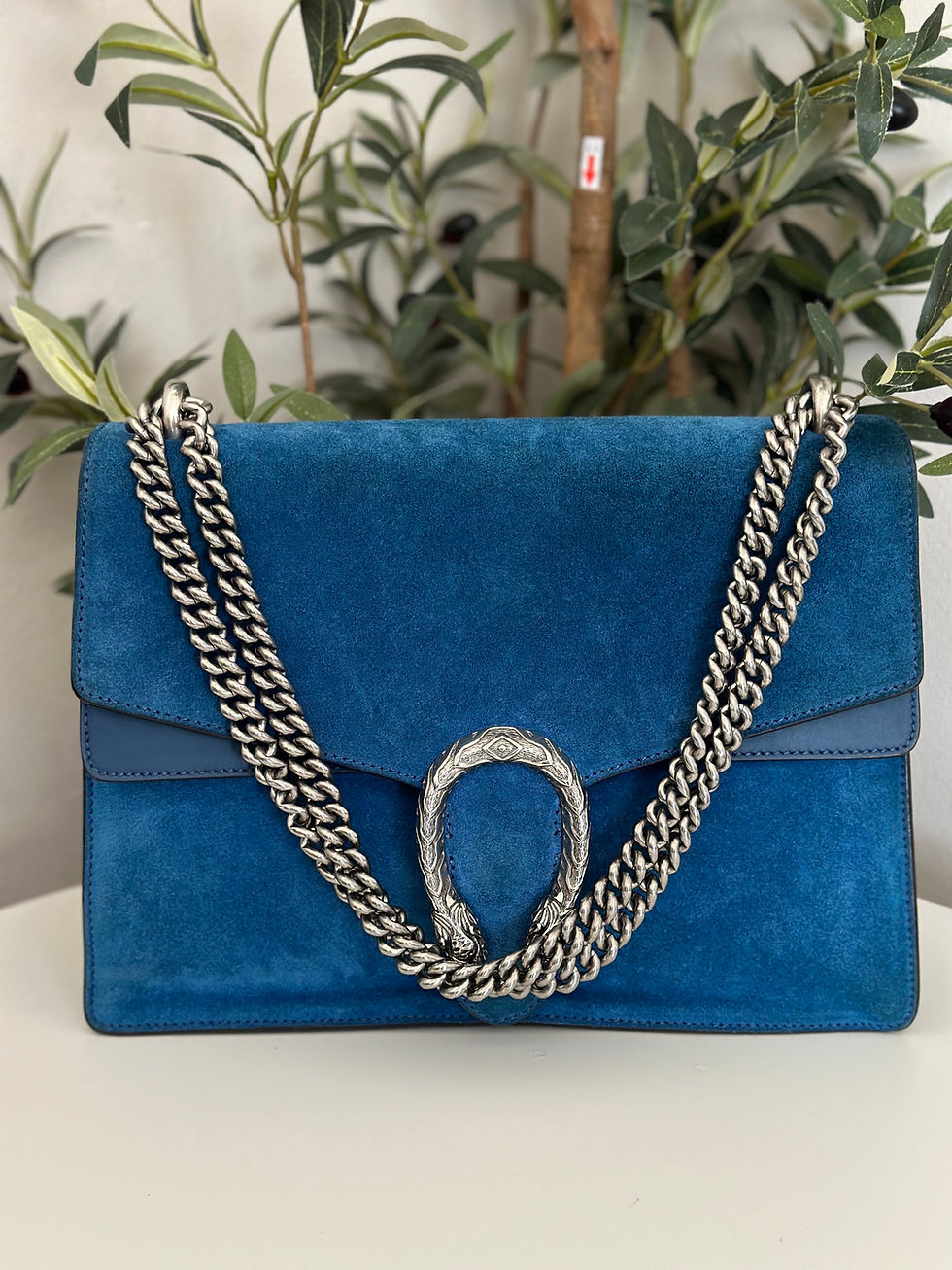 Suede Medium Size Blue Dionysus