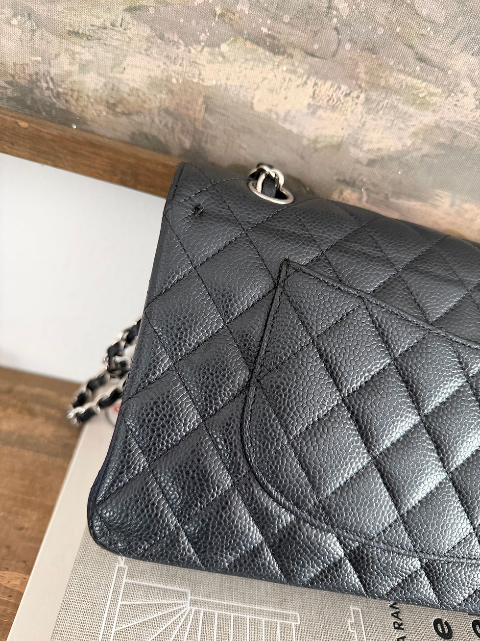 Thumbnail: ✨ Chanel Medium Classic Flap – Black Caviar Leather