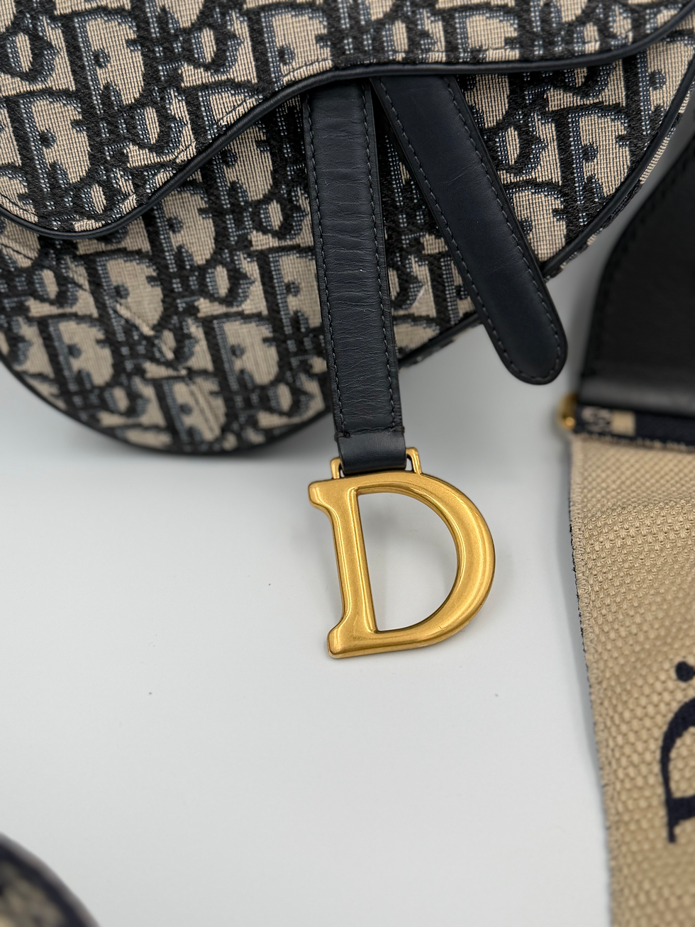 Thumbnail: Christian Dior Mini Saddle Oblique with Guittar Strap