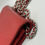 Thumbnail: Chanel Camellia Embossed Wallet on Chain (WOC) – Red Lambskin