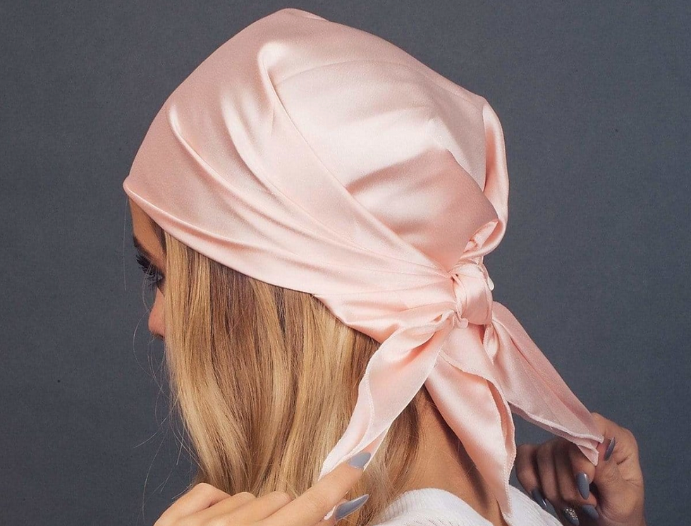 Thumbnail: satin sleep bonnet/scarf ♡