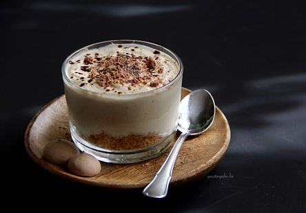 Kávés sajttorta pohárban