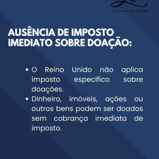 Doações de bens em Vida no Reino Unido
