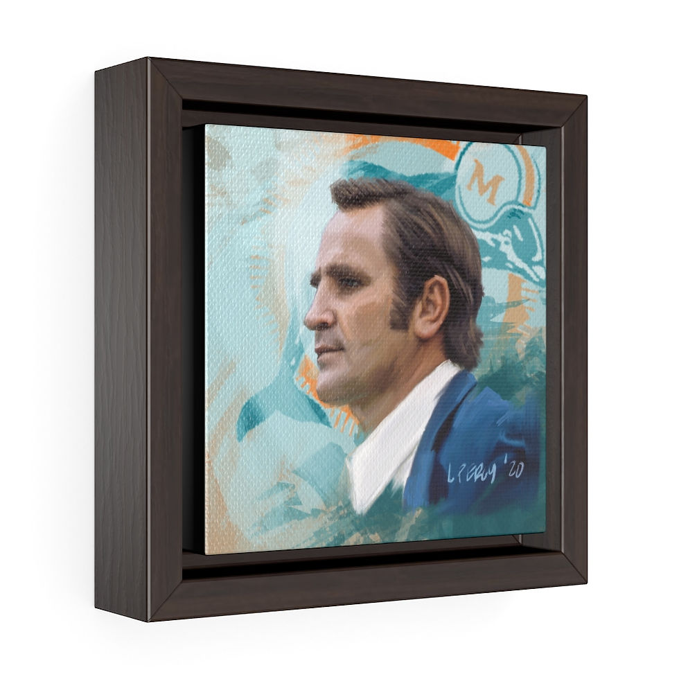Thumbnail: Don Shula - Framed Premium Gallery Wrap Canvas - Logos