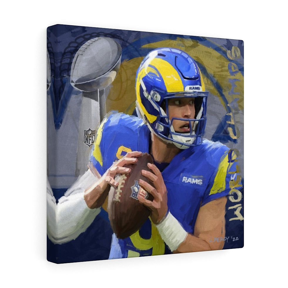 Thumbnail: Mathew Stafford - LA Rams. Canvas Gallery Wraps