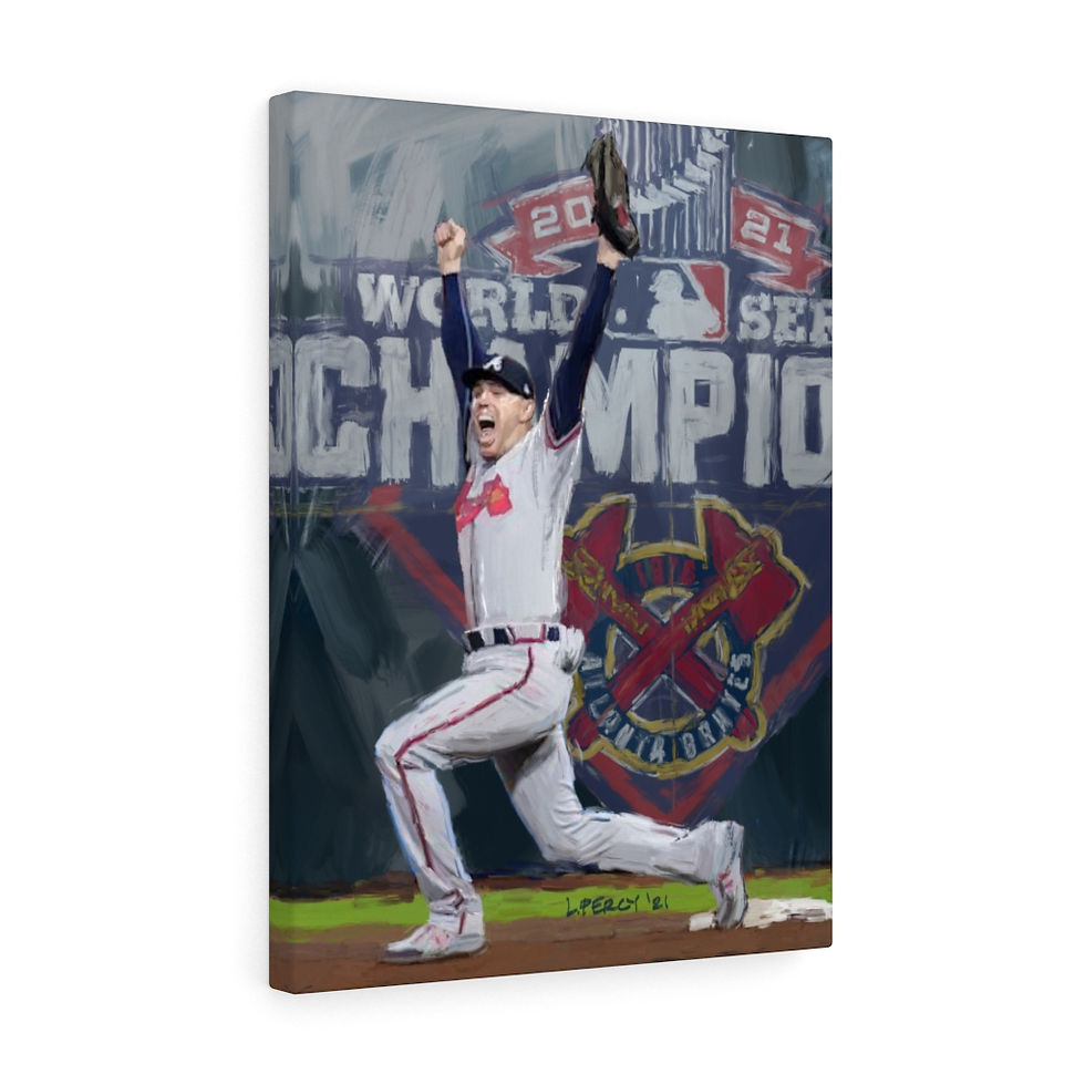 Thumbnail: Final Out - Braves - Stretched Canvas