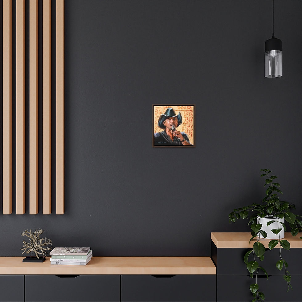 Thumbnail: Tim McGraw - Framed Premium Gallery Wrap Canvas