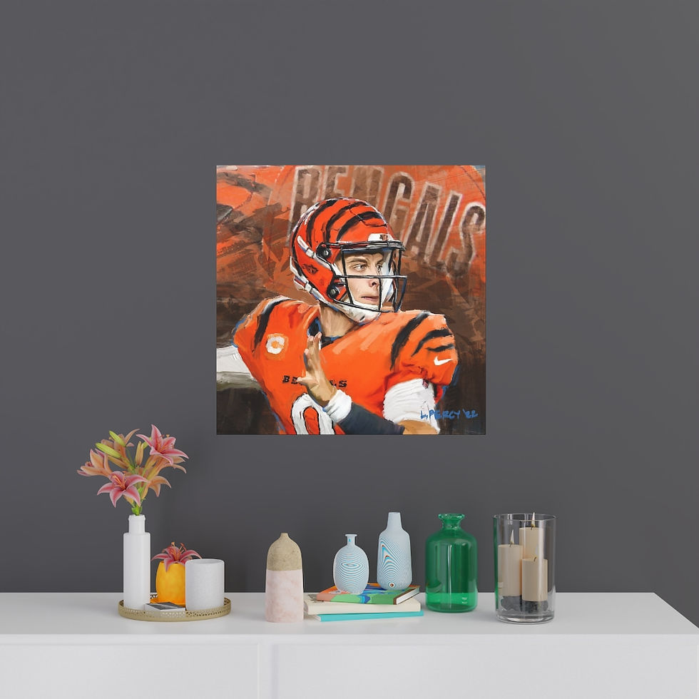 Thumbnail: Joe Burrow - Bengals  - Fine Art Posters