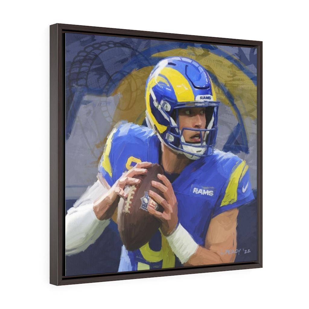 Mathew Stafford - Rams - Framed Premium Gallery Wrap Canvas