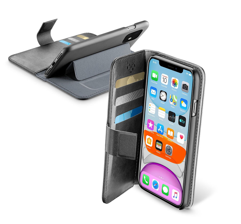 Cellularline Smartphone case - Book Agenda - iPhone 11 - Black