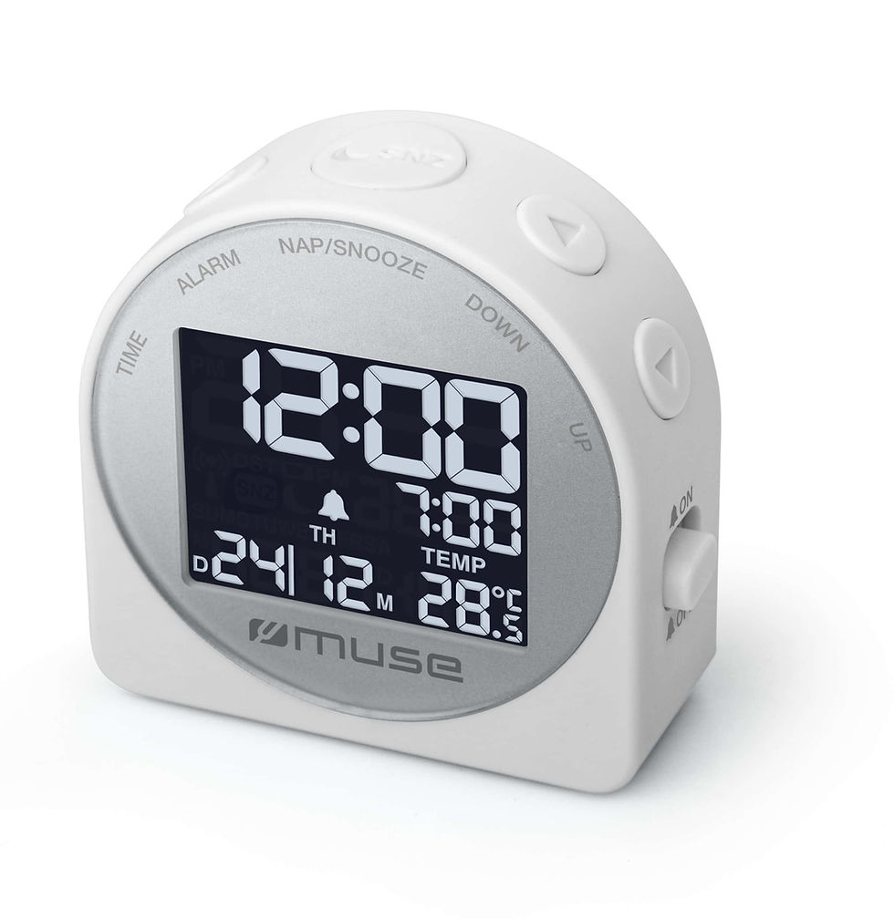 Muse Alarm Clock White (M-09CW)