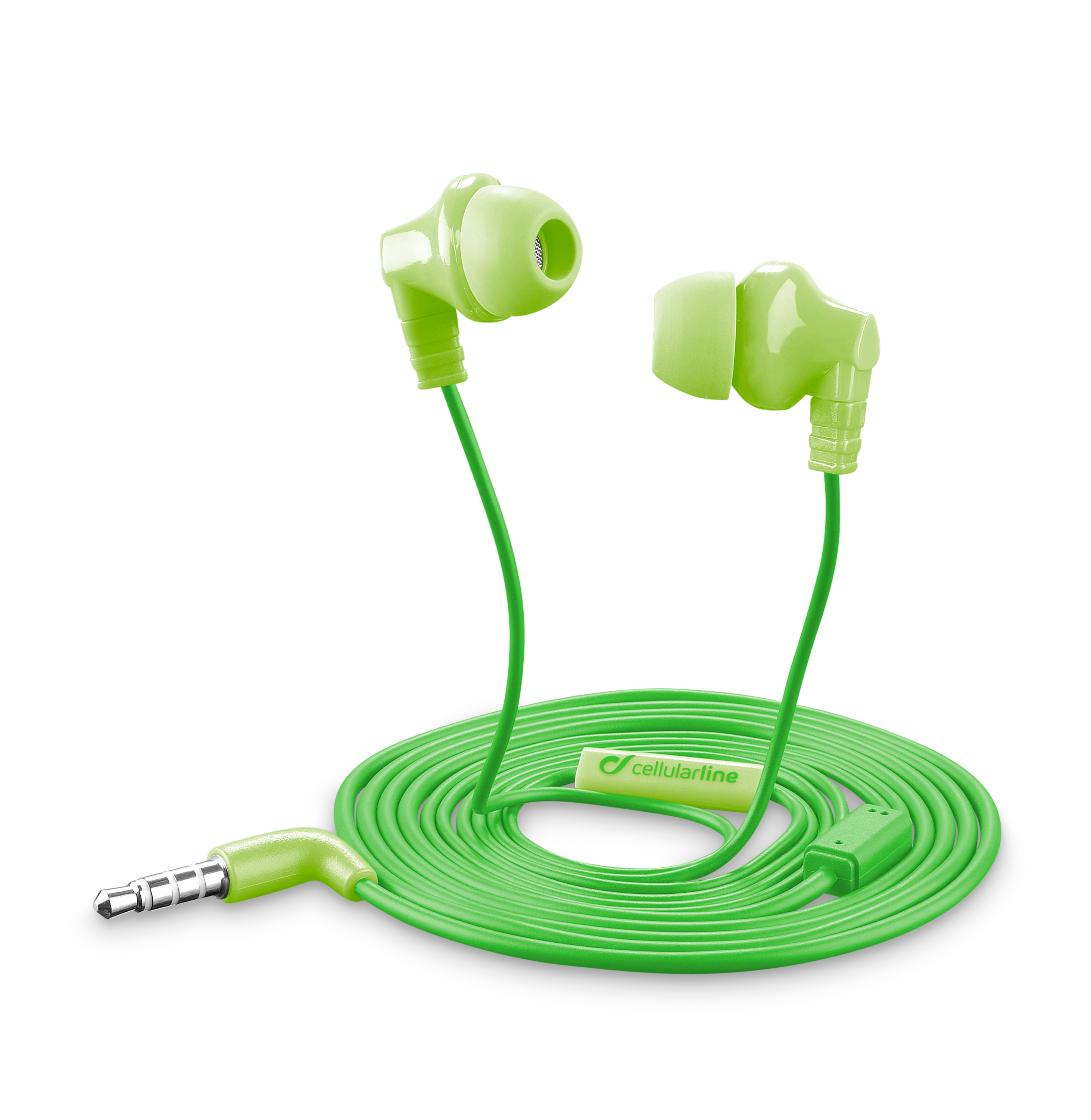 Cellular Line in-ear earphones 3,5mm GREEN