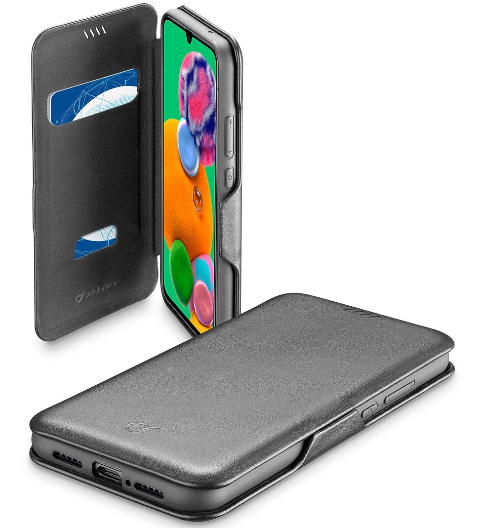 Cellularline Smartphone case - Book Clutch - Galaxy A90 5G - Black