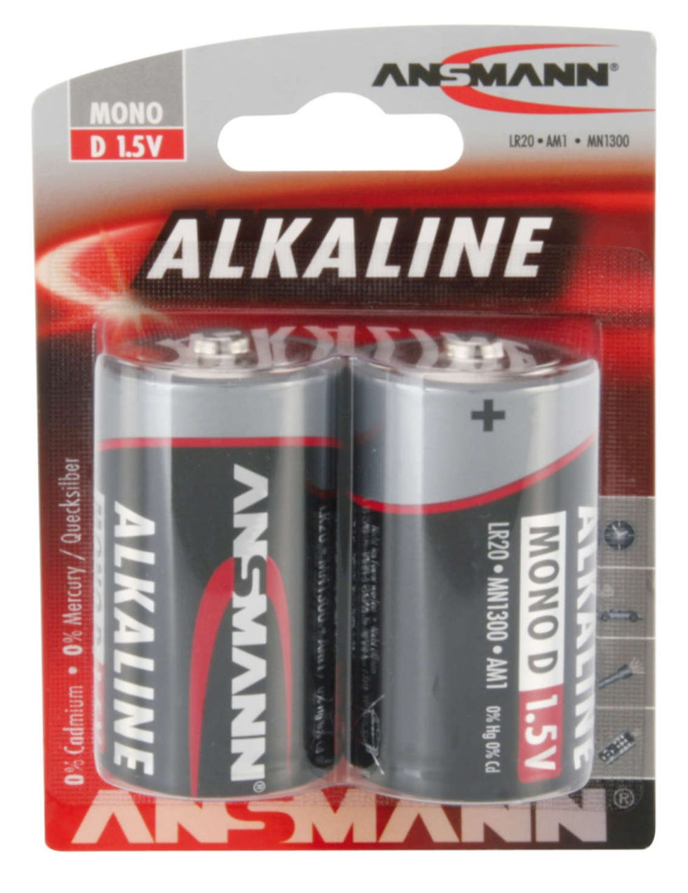 Ansmann Alkaline Battery D / LR20 2 pcs.