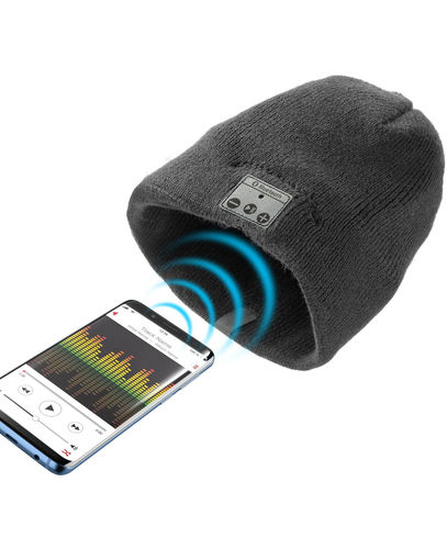 Cellularline STEREO MUSIC WINTER CAP Bluetooth Black