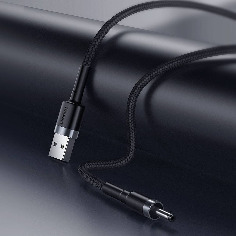Thumbnail: Baseus Charging Cable USB-A to DC 3.5mm, 2A, 1m