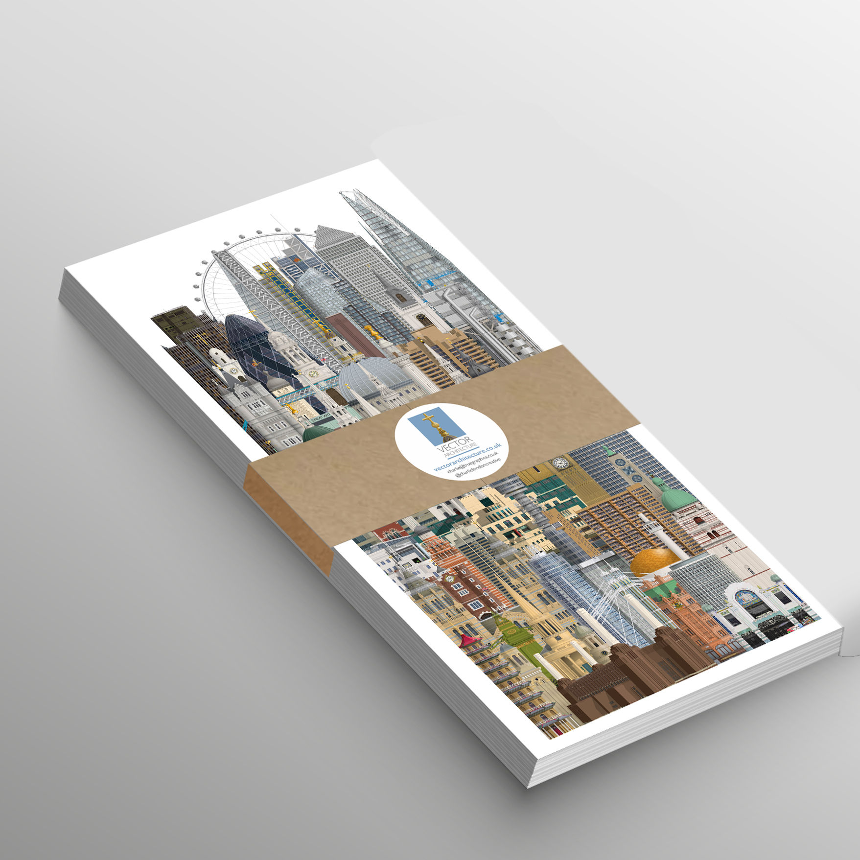 10 x London Montage postcards