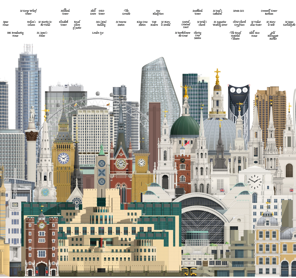 Thumbnail: London Panorama 950mm x 330mm