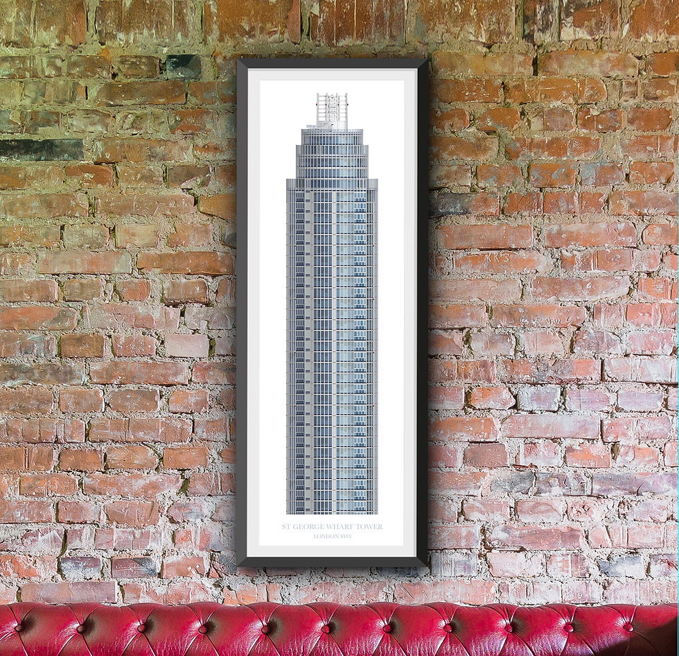Thumbnail: St George Wharf Tower - 330mm x 950mm