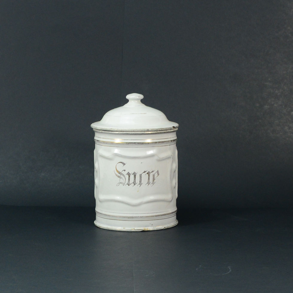 Bote esmaltado para azúcar - 30€