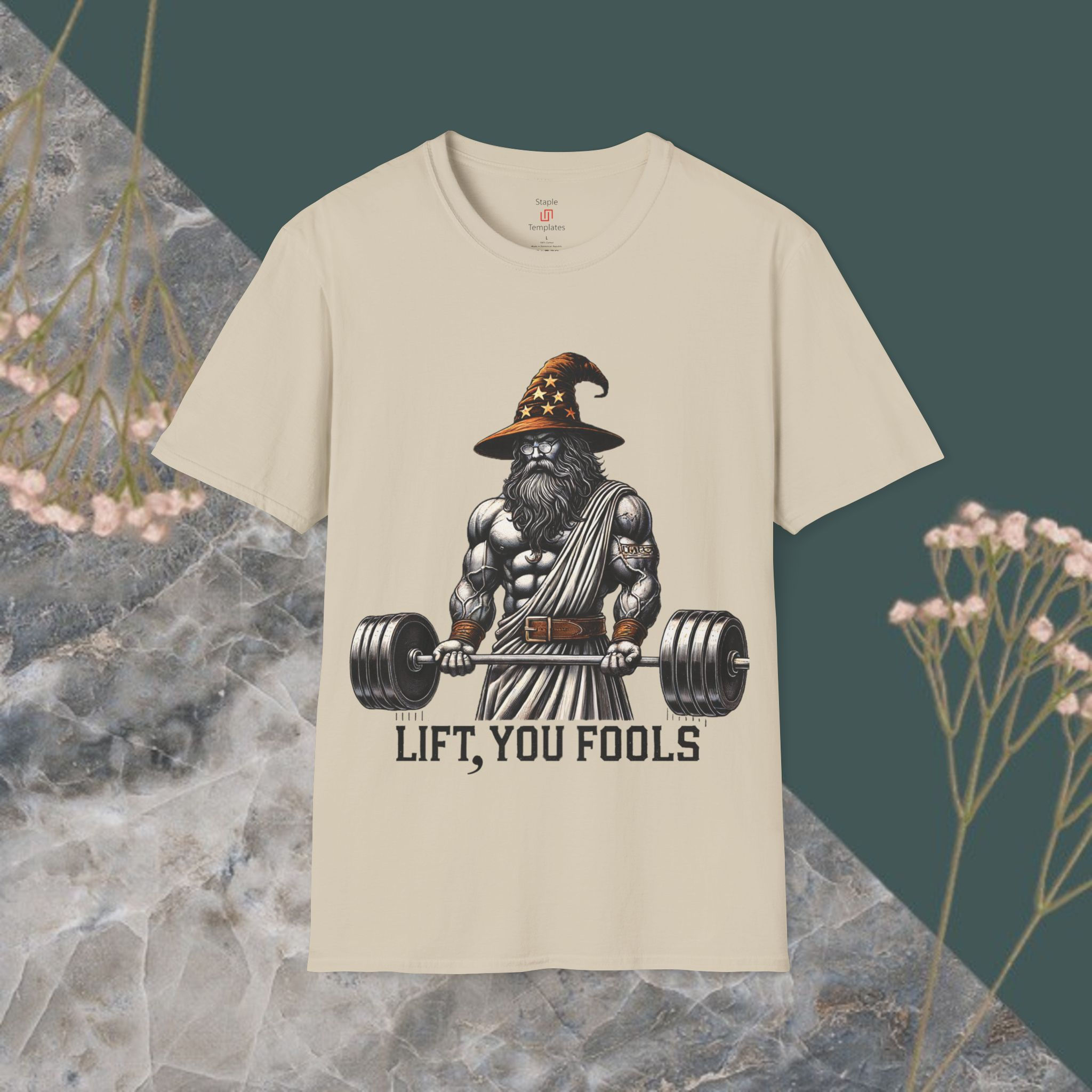 Designer Unisex Softstyle Vintage Lift You Fools comfortable cotton fabric Shirt graphic Gandalf trendy fashion apparel