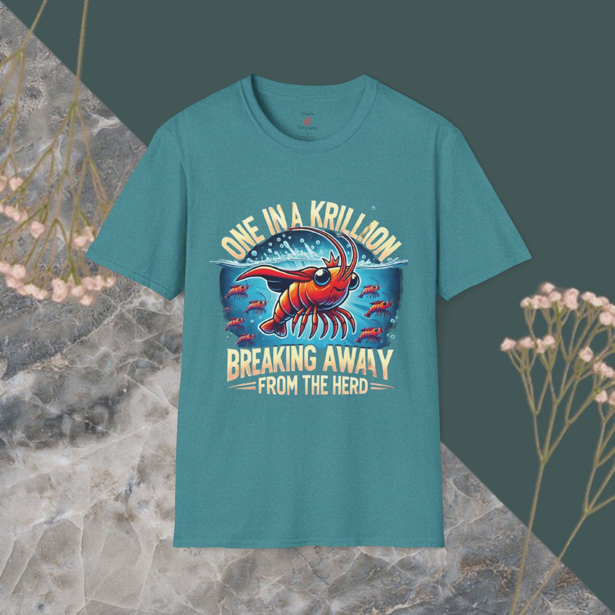 Unisex Softstyle One In A Krillion Vintage T-shirt Ocean Life Sea Krill Designer Light Fit Comfort Colors High Quality Wear