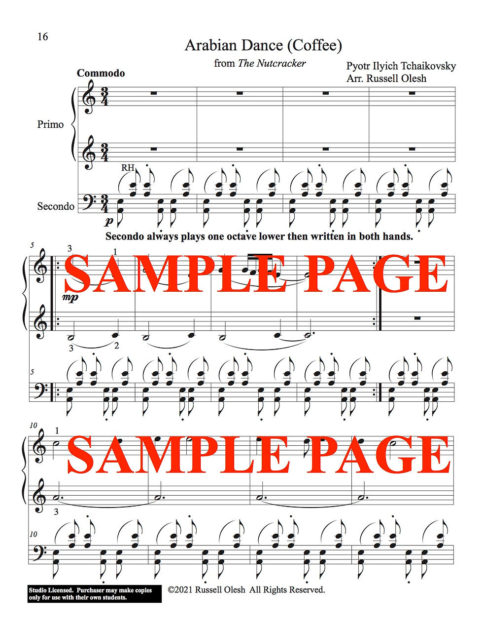 Thumbnail: The Nutcracker - 4 Hand Duets (studio licensed)